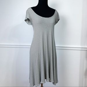 American Eagle Black&White Striped Knit Dress
